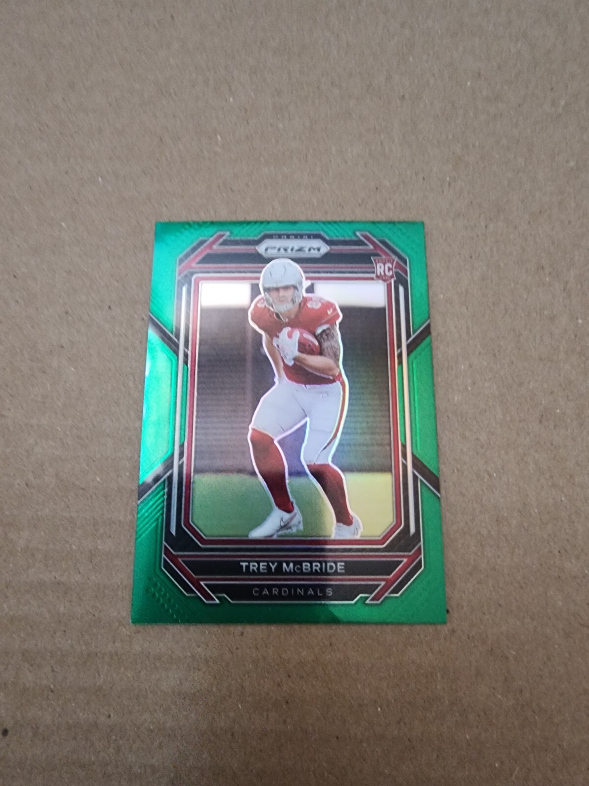 2022 Panini Prizm Trey McBride Green Prizm #327 RC Rookie Card Arizona Cardinals