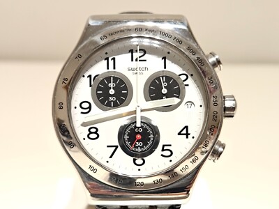VINTAGE SPORT ST. STEEL 43mm MEN'S CHRONOGRAPH QUARTZ 