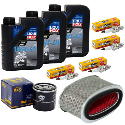 3L Set Öl Wartung für Honda VT 750 C Shadow 06-16 Luftfilter Ölfilter Zündkerze