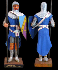 LEMAITRE Figurine CHEVALIER du ROI 1285 - 1314 /  soldier jouet ancien