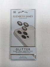 Elizabeth James Ring Lens Protector for iPhone 15 Pro/15 Pro Max - Glitter
