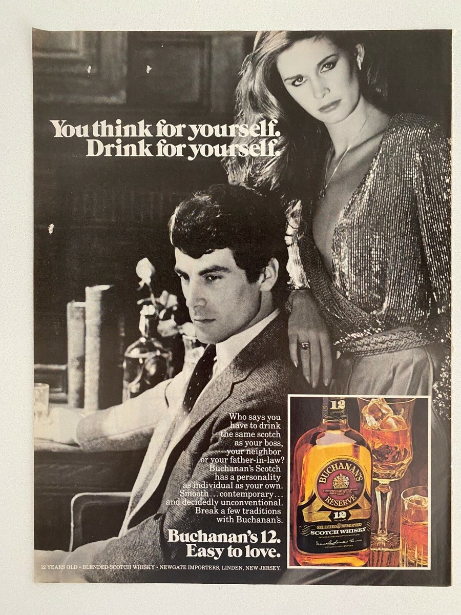 Buchanan's 12 Reserve Scotch Whisky Vintage 1982 Print Ad | eBay