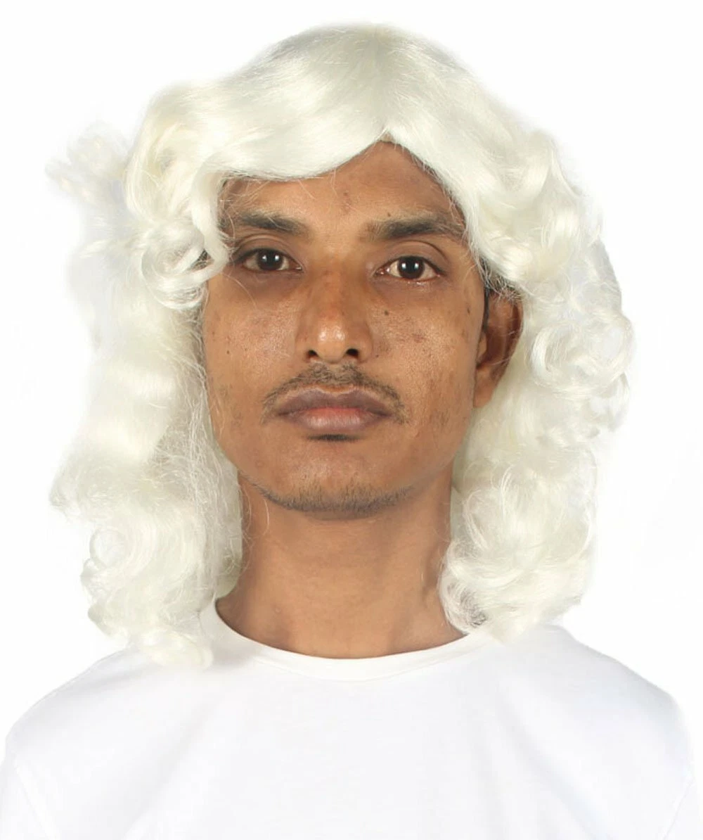 Mens on sale white wig