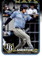 2024 Topps Update #US275 Austin Shenton RC Tampa Bay Rays