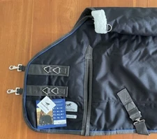 SmartPak Ultimate Pony Waterproof Turnout Blanket Medium 220g - 54" BLACK