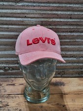 NWT Levi's Red Tab Embroidered Logo Youth Snapback Hat Ball Cap Pink Fit Adult