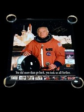 John Glenn Senator NASA Mercury Astronaut USMC Signed Autograph 20x24 Photo JSA