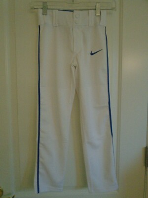 Nike Boys Swoosh Style AH6943 sz XS white w/blue stripe Baseball