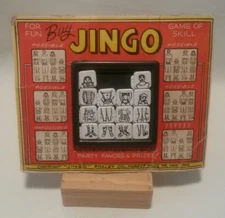 ☆ VINTAGE 1960'S ROALEX BUY JINGO SLIDE PUZZLE ON ORIGINAL CARD STOCK F/SH