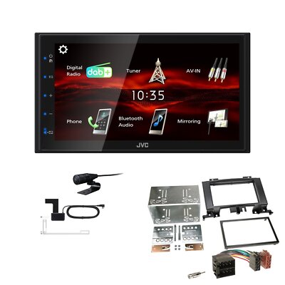 JVC Bluetooth 2DIN DAB+ Autoradio für Volkswagen VW Crafter ab 2006 schwarz