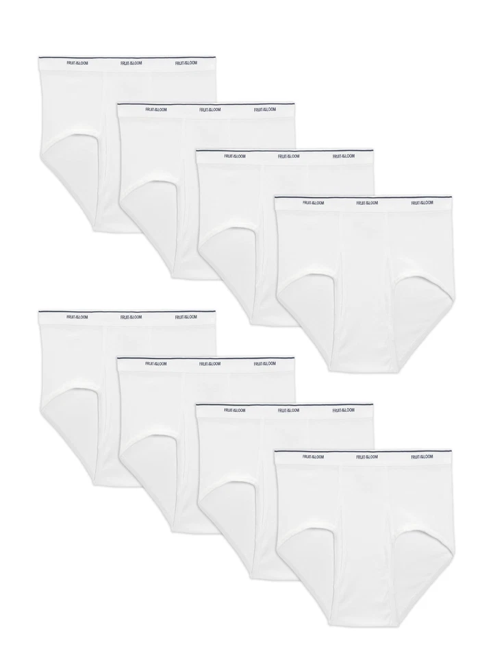 Fruit of the Loom Men's White Briefs, 9-Pack - Image 4 of 4