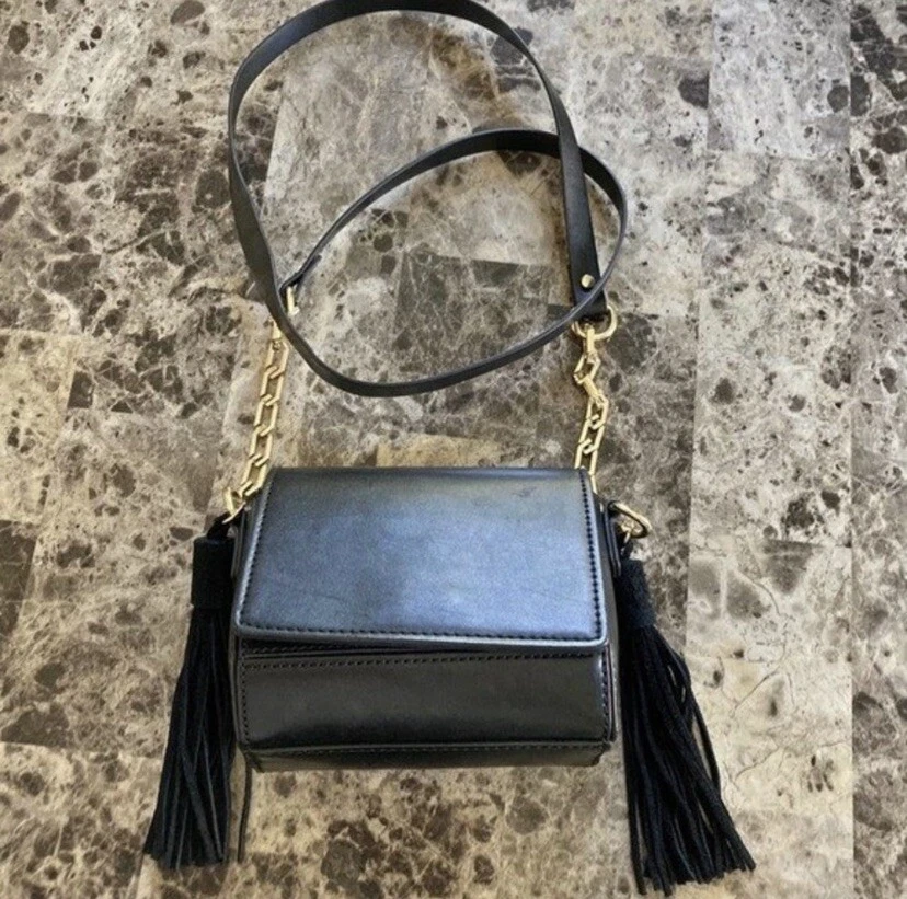 Zara crossbody chain bag hot sale