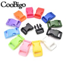 5/8" Plastic Colorful Contoured Side Release Buckles for Paracord Bracelets