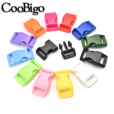 5/8'' Plastic Colorful Contoured Side Release Buckles for Paracord Bracelets