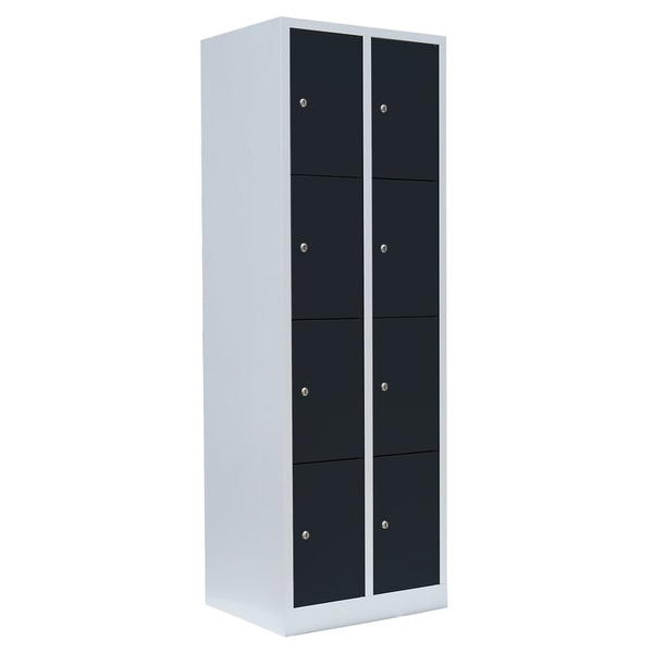 SchließFachschrank 8 FäCher Kompl. Montiert Wertfachschrank Spindschrank 520428-image