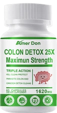 60 Detox Colon & Body Cleanse Maximum Strength Cleansing Diet Weight Loss Pills
