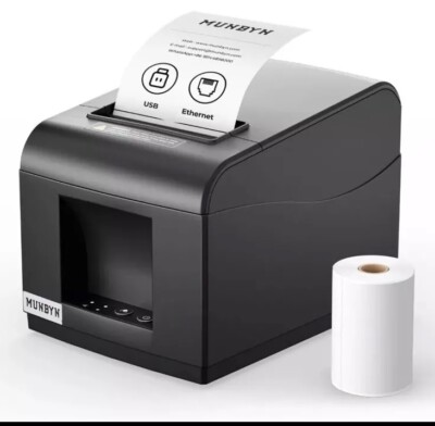 MUNBYN POS Printer 80mm USB Receipt Printer POS Receipt Printer with Auto Cut...