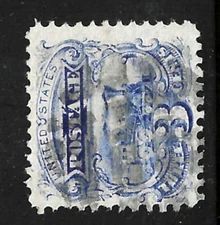 Sc #114 SHEILD ? Fancy Cancel 3 Cent Locomotive 1869 US 32F32