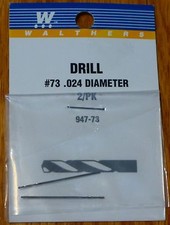 Walthers 947-73 Drill Bit 73 2 pack .024 Diameter