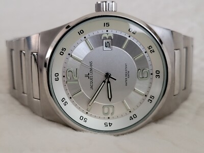 Jacques Lemans Watch 10atm Water Resistant Stainless Steel 1-1334
