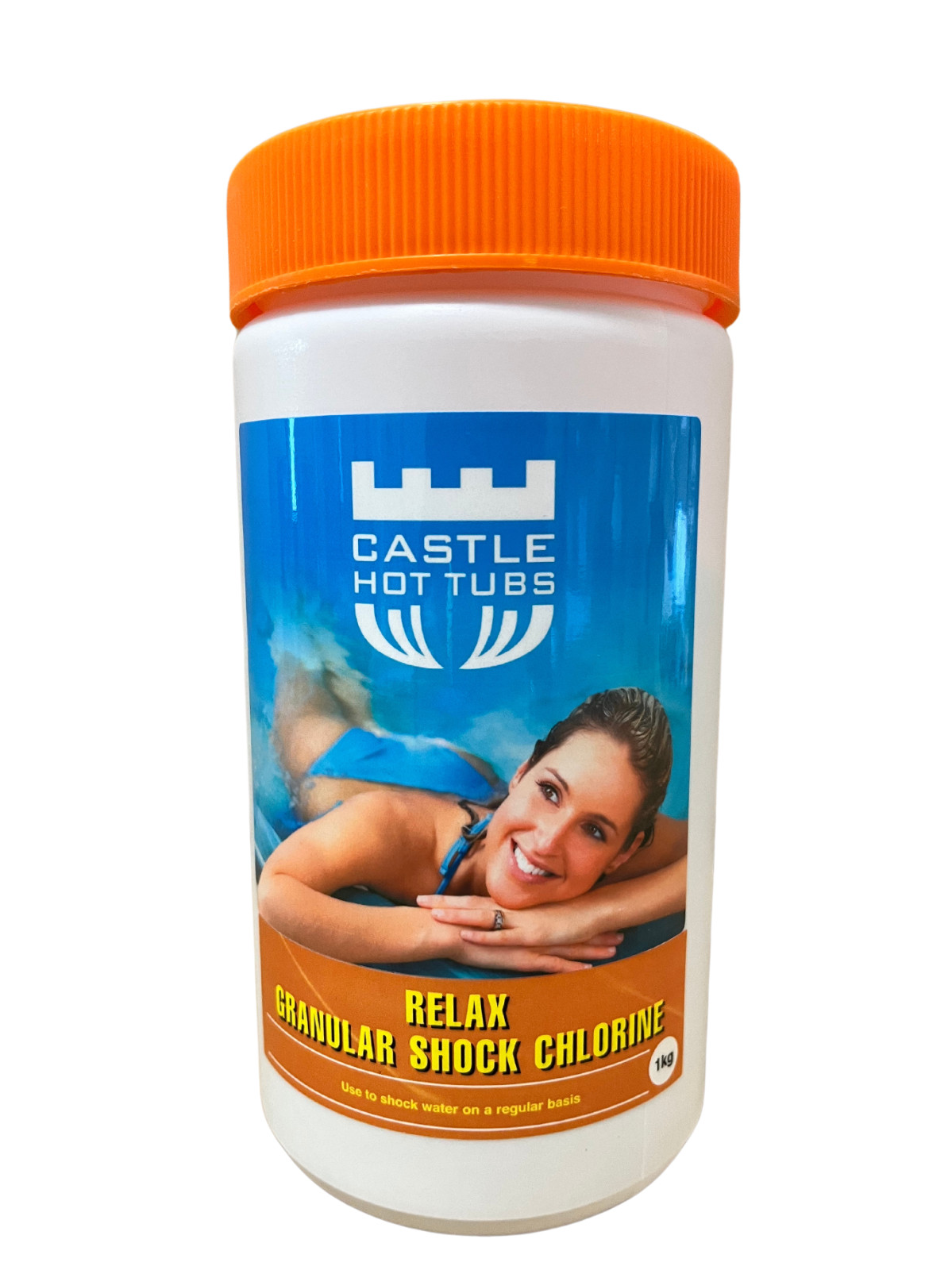 Quality Castle Hot Tubs 1kg Chlorine Granular Shock Spa Swimming Paddling Pool