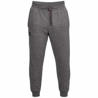 Under Armour Men's UA Rival Fleece Joggers Sweatpants Gray 4XL 1320740-020  - Main Image