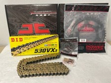 YAMAHA FZ1 CHAIN AND SPROCKET KIT 2006 TO 2014 DID GOLD X-RING