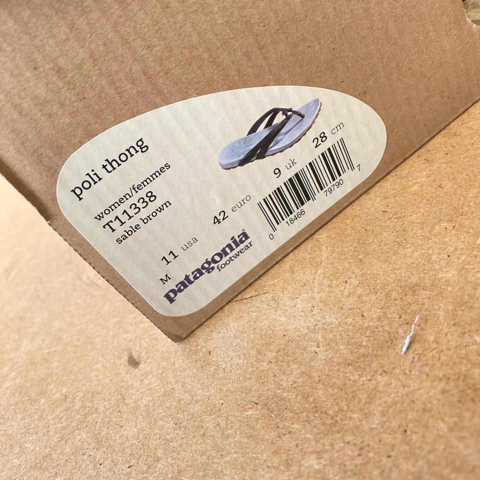 Sandalias Chanclas Patagonia Poli Tanga Mujer 11 M Sable Marrón T11338 NUEVAS Foto 4 de 4