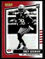 2021 Panini Instant Black & White BW25 Trey Sermon San Francisco 49ers RC