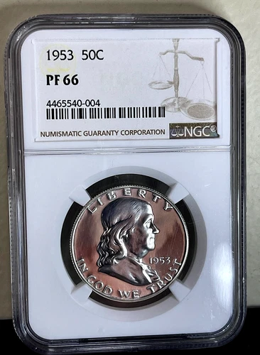 1953 Proof Franklin Half Dollar 50c NGC PF66 | GEM+ Quality PR66- Cameo Details!