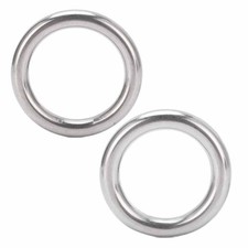 5pcs Boat Round Rings Stainless Steel 304 Seamless Welded