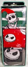 3 Pair Crew Socks The Nightmare Before Christmas New Size 8-12