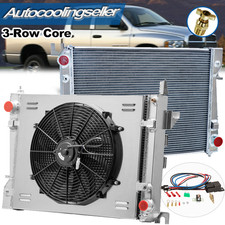 3-row Radiator Shroud Fan Fits 2002-04 Dodge Ram 1500 2500 3500 3.7/4.7/5.7l Mt
