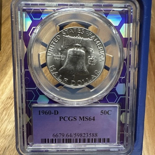1960-D Franklin Half Dollar PCGS MS64 – Choice Uncirculated Silver 50C