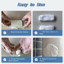 Epoxy Sculpt Clay, Epoxy Putty 2 Part a & B Modeling Compound for Leaks Repai...