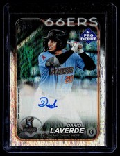 2024 Topps Pro Debut #PD-38 Dario Laverde Autographs Sparkle Foil