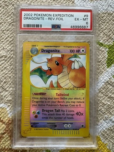 Pokémon PSA 6 Expedition Dragonite Reverse Holo