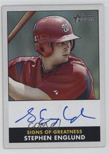 2007 Bowman Heritage Signs of Greatness Stephen Englund #SG-SE Auto 05k6