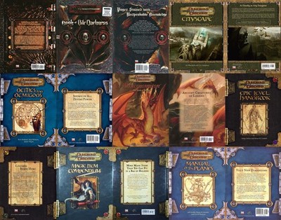 3e Dungeons & Dragons 3rd Edition 3.0 - 3.5e Books D&D WotC | eBay