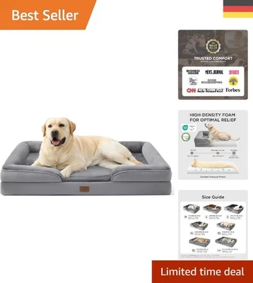 Schickes Orthopädisches Hundebett 114x81 cm - Ergonomisches Sofa für große Hunde - Bild 1 von 4