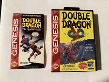 Double Dragon V 5 Sega Genesis Case & Manual Only Original Authentic NO GAME