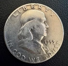 1953-D Franklin Half Dollar 90% Silver Denver Mint Raw Ungraded