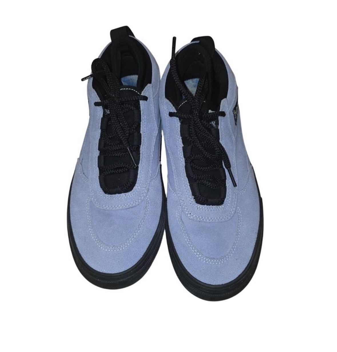 New Vans x Palace safe low baby blue leather suede sneakers sz 11