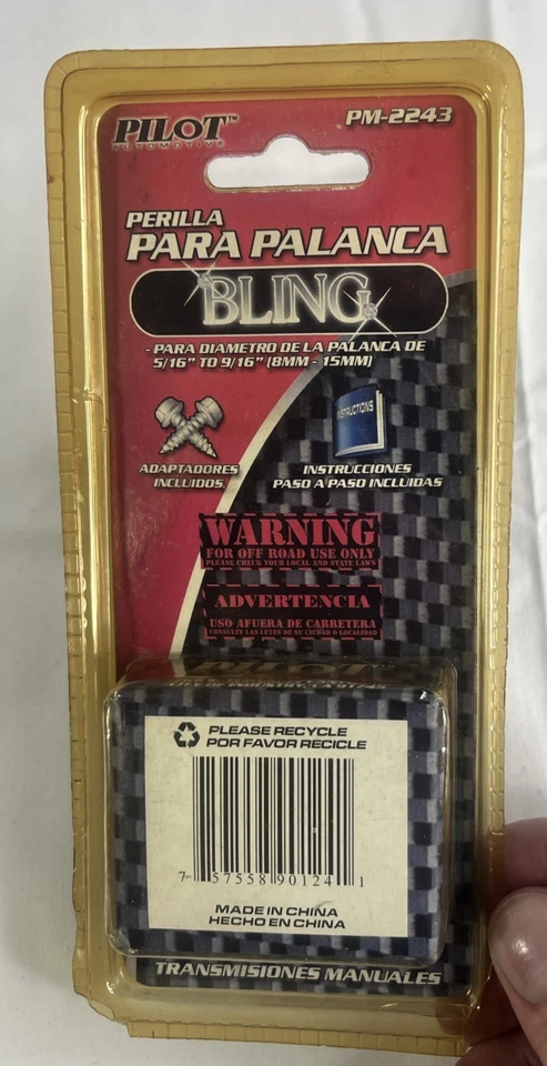 Pilot Automobile Shift Knob BLING Gold Crystals Ice - PM-2243 - Brand New Foto 2 de 2