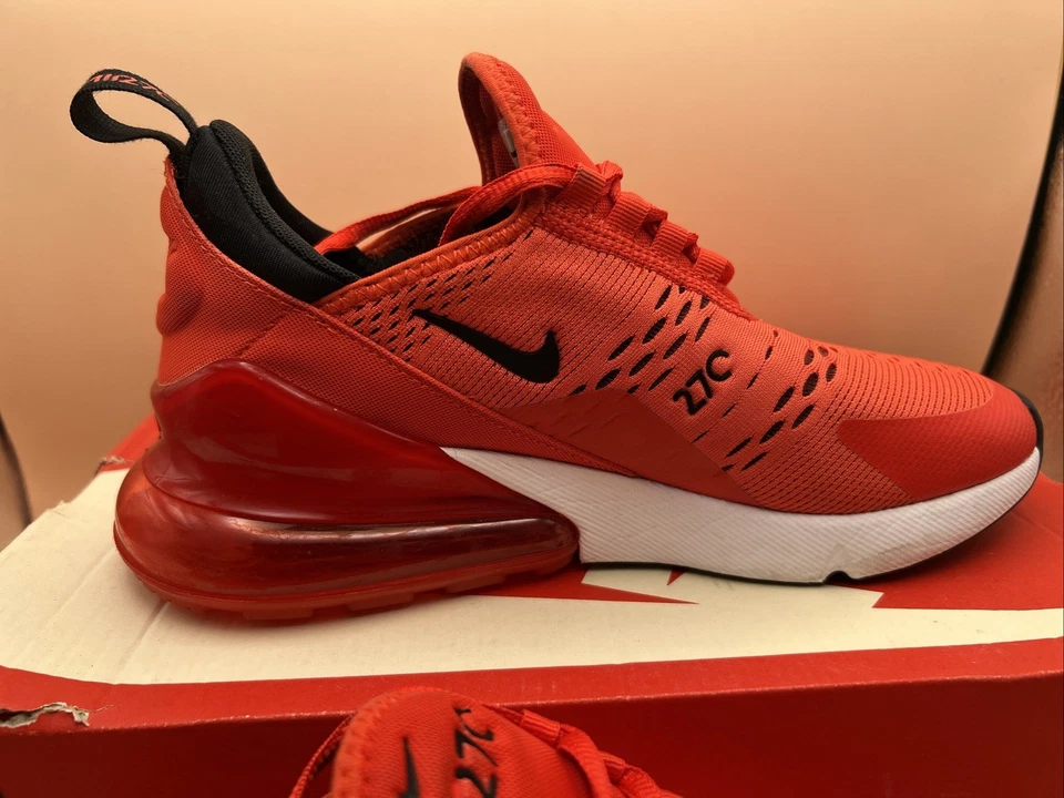 Nike Air Max 270 Habanero Rojo (GS) Talla 6.5y Con Caja (943345-600) ⭐️ Foto 3 de 4