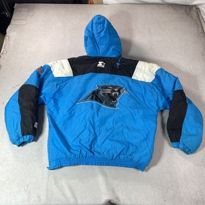 NFL STARTER カロライナパンサーズ　ナイロンジャケット　刺繍　L Vintage Carolina Panthers Jacket Mens L Blue Pro Line Starter