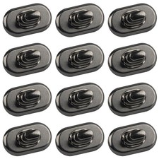 AUEAR, 12 Pack Black Turn Lock Clasp Hardware Purse Closure Latches