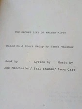 The Secret Life Of Walter Mitty Script Manchester Productions 60s