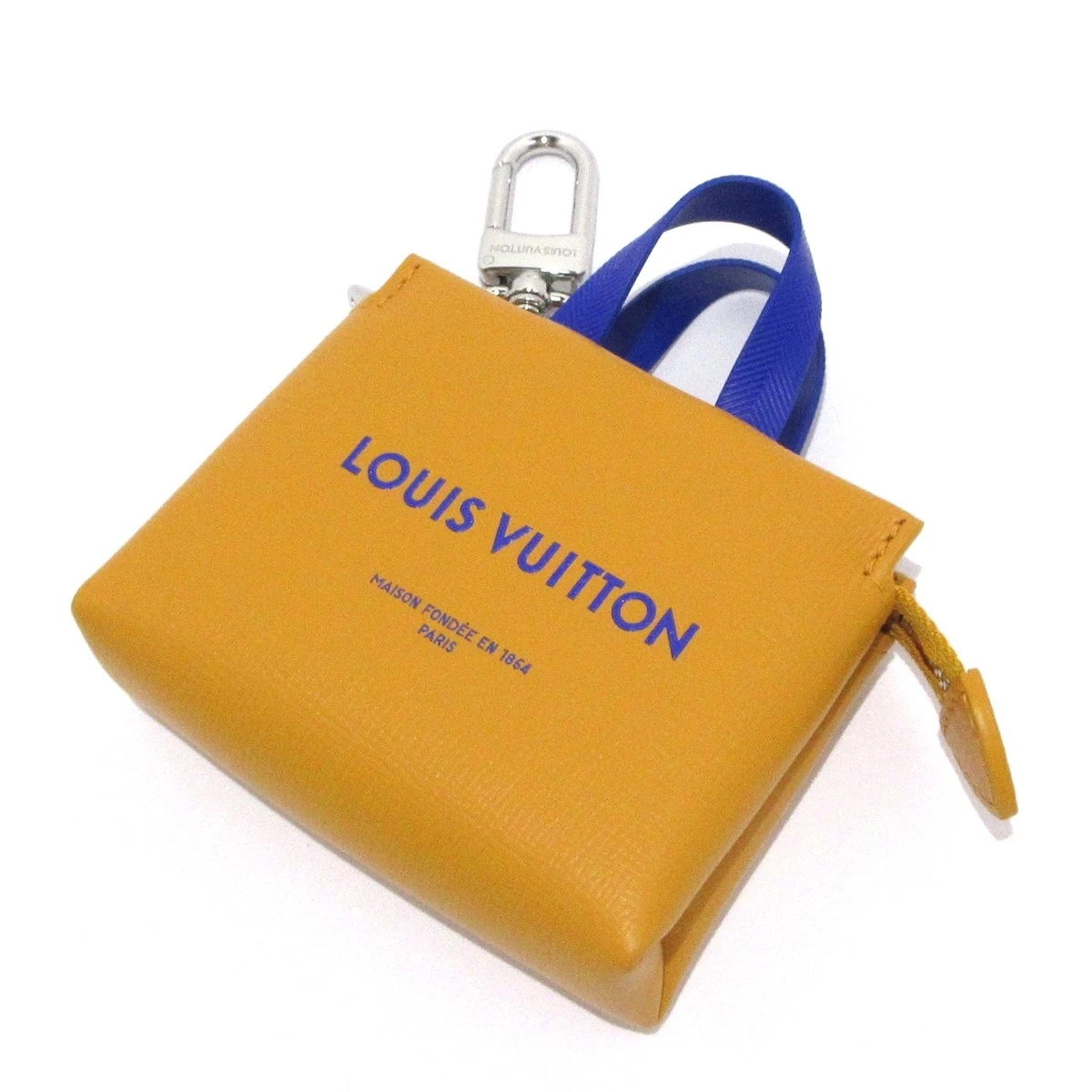 LOUIS VUITTON（LV） Charm borsa originale Louis Vuitton LV mini shopper M02699 arancione ciondolo borsa IK1215