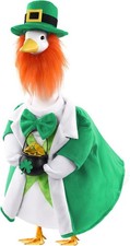 St Patrick's Day Goose Outfits for 23" Geese St Patrick Leprechaun Porch Goose C